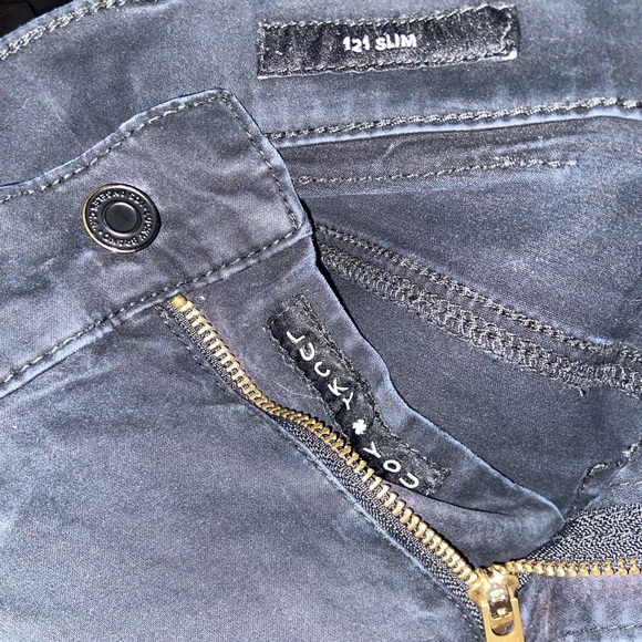 lucky brand black shants cut off distressed shorts grunge vintage ripped bottoms - Picture 15 of 16